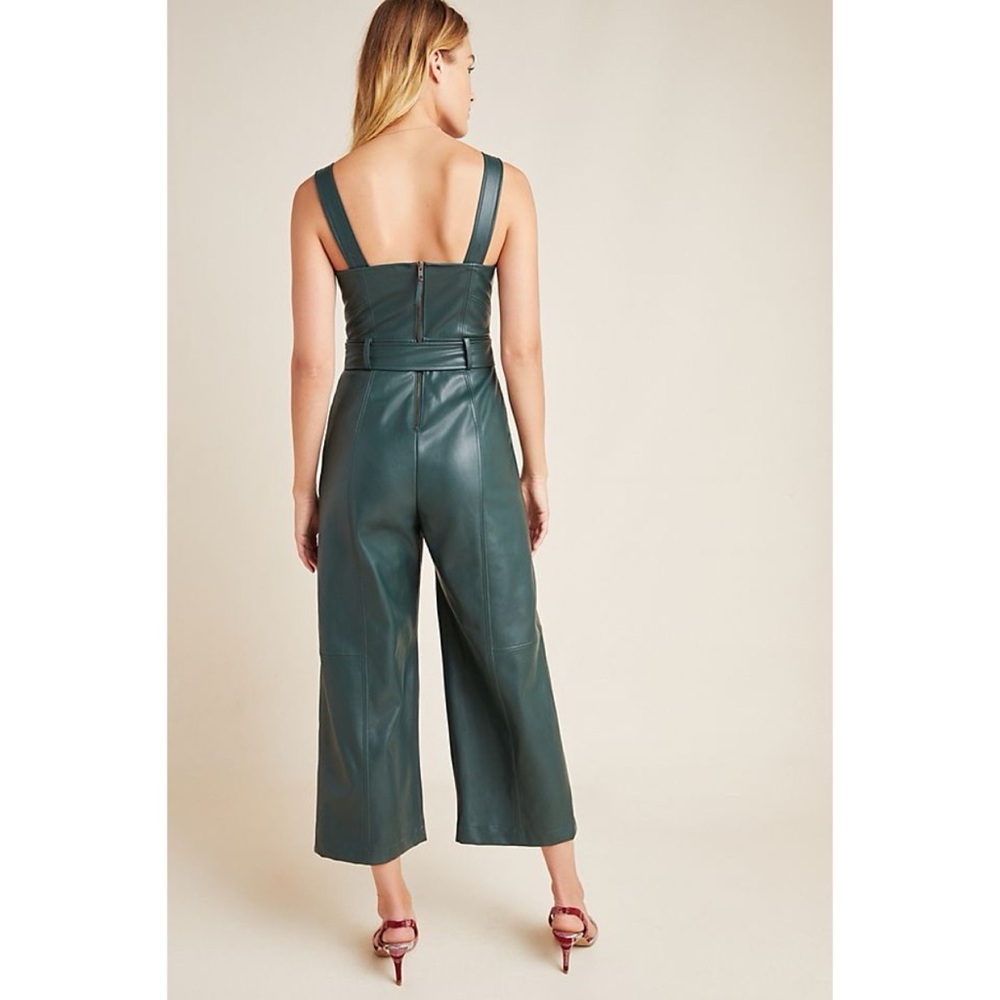 Anthropologie Samira Faux Leather Jumpsuit - Picture 2 of 6
